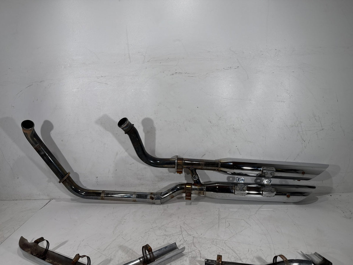 2003 Harley Softail Deuce FXSTDI OEM Exhaust Header Muffler Pipes Screamin Eagle