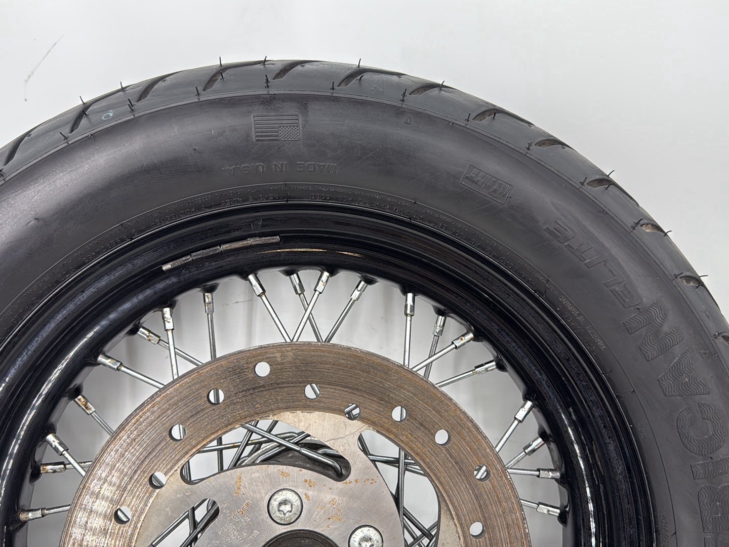 2013 Harley Forty-Eight Sportster 1200X OEM Rear Wheel Rim Tire Spoked