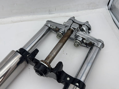 2007 Harley Softail Heritage Classic FLSTC OEM Front Triple Tree Set & LH RH Fork Legs Sliders
