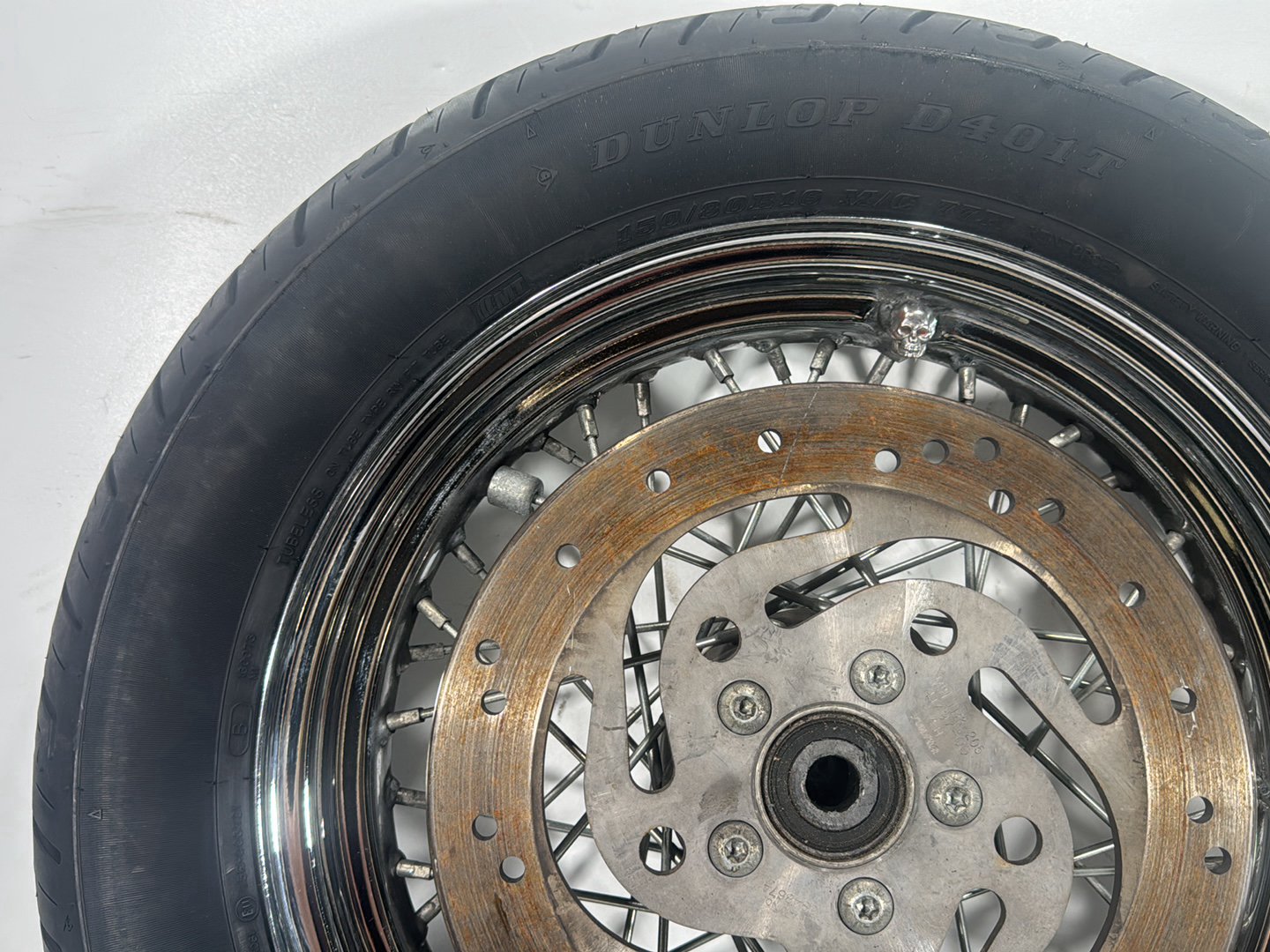2004 Harley Softail FLSTC Heritage Classic OEM Rear Wheel Rim Tire Spoked