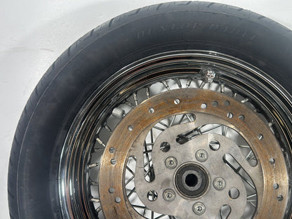 2004 Harley Softail FLSTC Heritage Classic OEM Rear Wheel Rim Tire Spoked