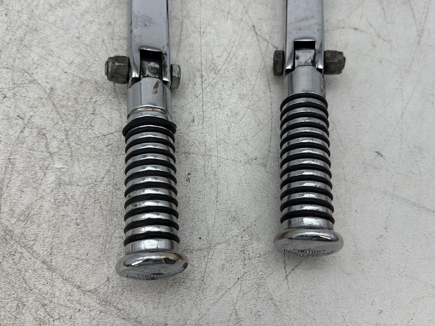 1997 Harley Sportster 1200 Custom XL1200C OEM Left & Right Driver Step Foot Rest Pegs