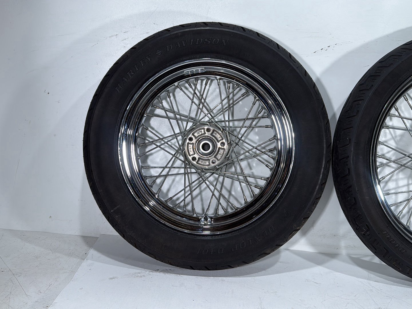 2001 Harley Sportster 883 Hugger XLH883 OEM Front Rear Wheel Rim Tire Spoked