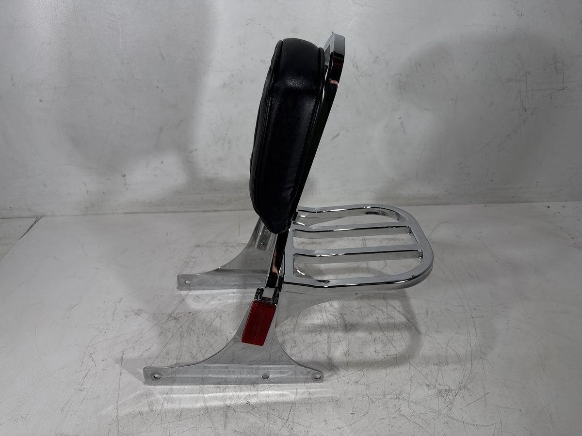 2002 Harley Heritage Softail Classic OEM Rear Sissy Bar w/ Backrest Cushion Pad