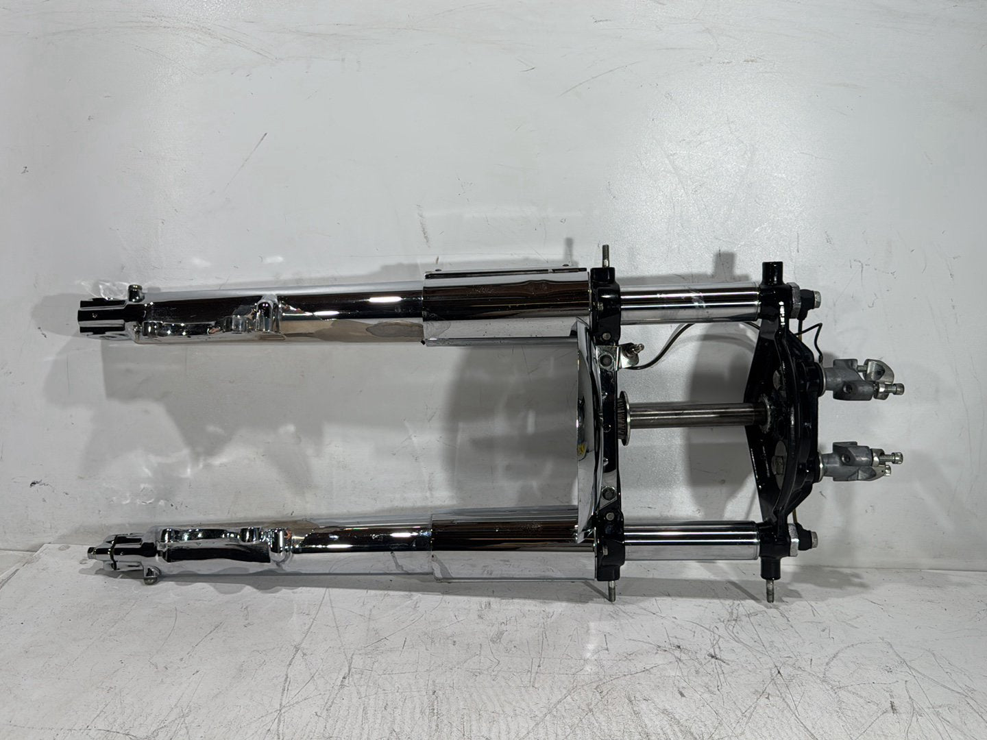 1996 Harley Road King Touring Police FLHPI OEM Front Triple Tree Set & LH RH Fork Legs Sliders