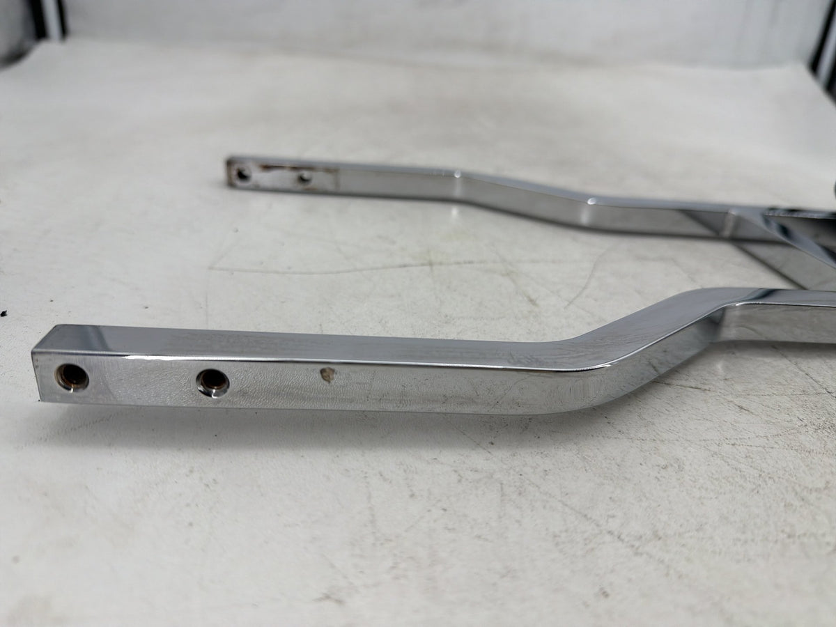 2001 Harley Fat Boy Softail FLSTF OEM Rear Sissy Bar w/ Backrest Cushion Pad