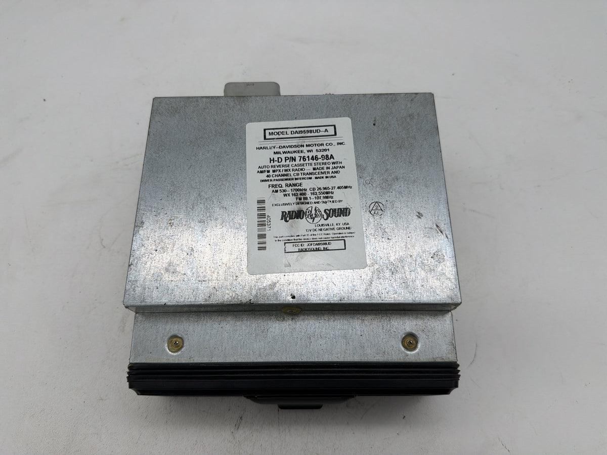 2002 Harley Electra Glide Touring OEM Radio AM FM Cassette Player Audio 76146-98