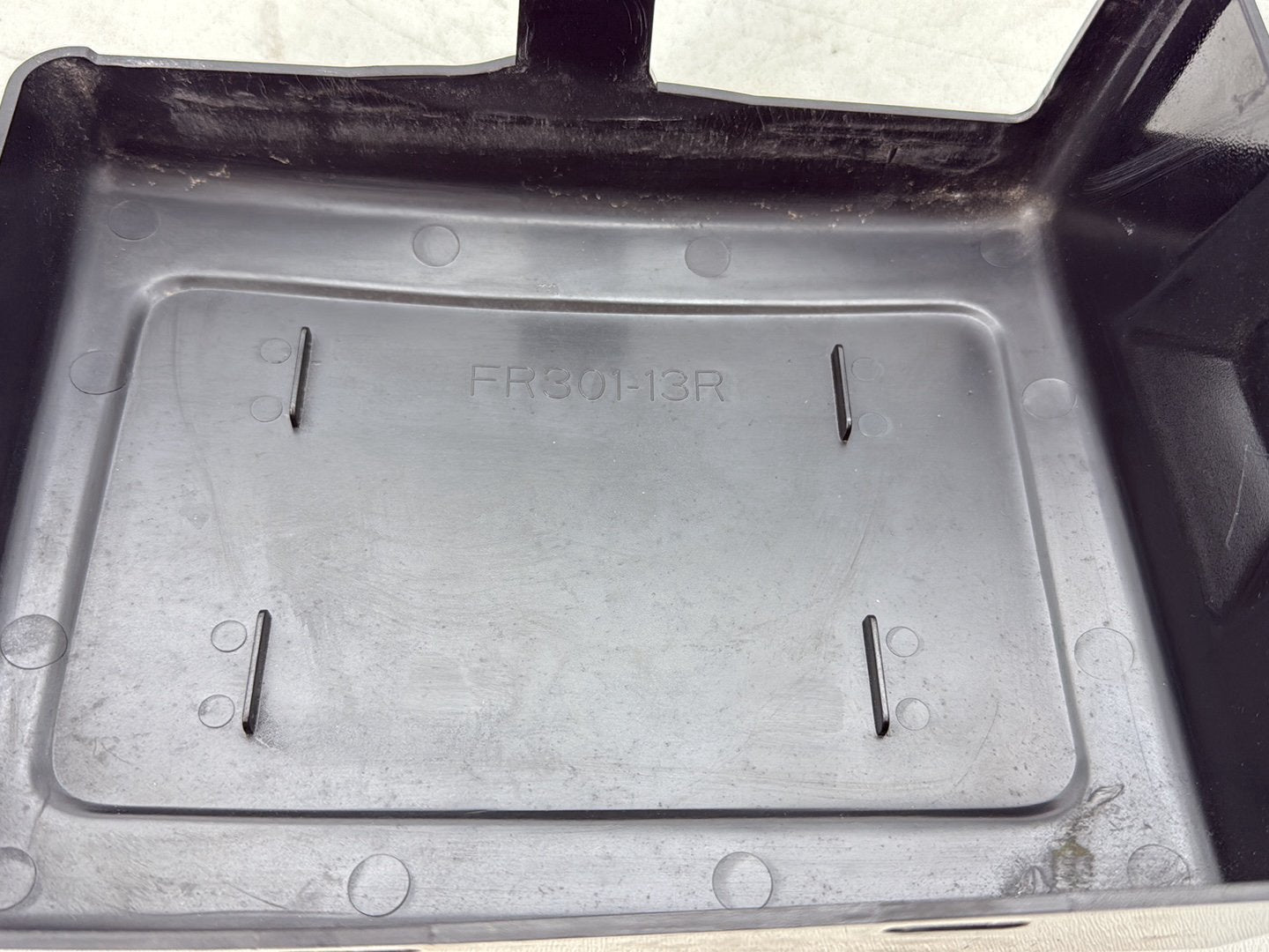 2012 Harley Dyna Fat Bob FXDF 103 OEM Lower Battery Tray Stay Box Cover Panel