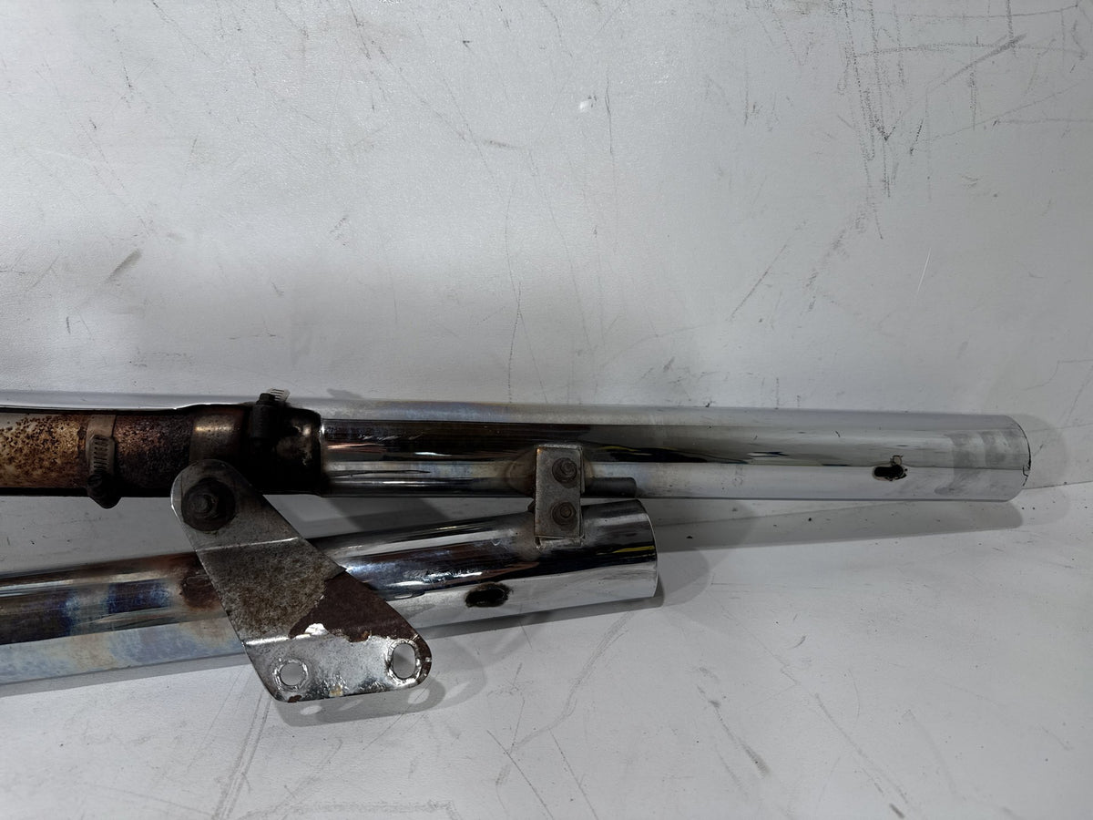 2001 Harley Softail Standard FXST Exhaust Header Pipes Muffler HOOKER Step Tuned