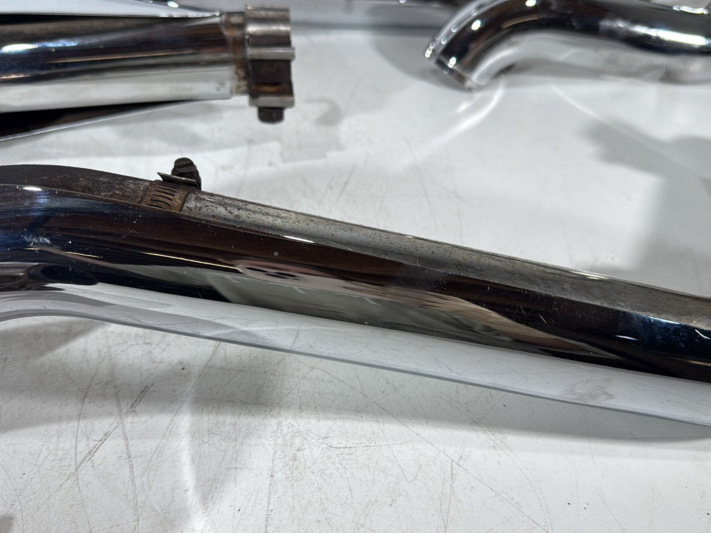 1999 - 2006 Harley-Davidson Touring Electra Glide Ultra Exhaust Header Pipes Muffler Vance & Hines 65621-99B , 65539-95A