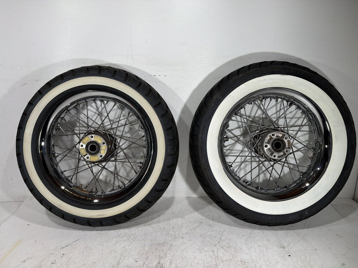 2004 Harley Electra Glide CVO Screamin OEM Front Rear Wheel Rim Tire Spoked 16"