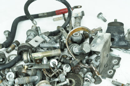 1984 - 1998 Harley-Davidson Touring Electra Glide Ultra Hardware Bolts Nuts & Brackets w/ Battery Cables