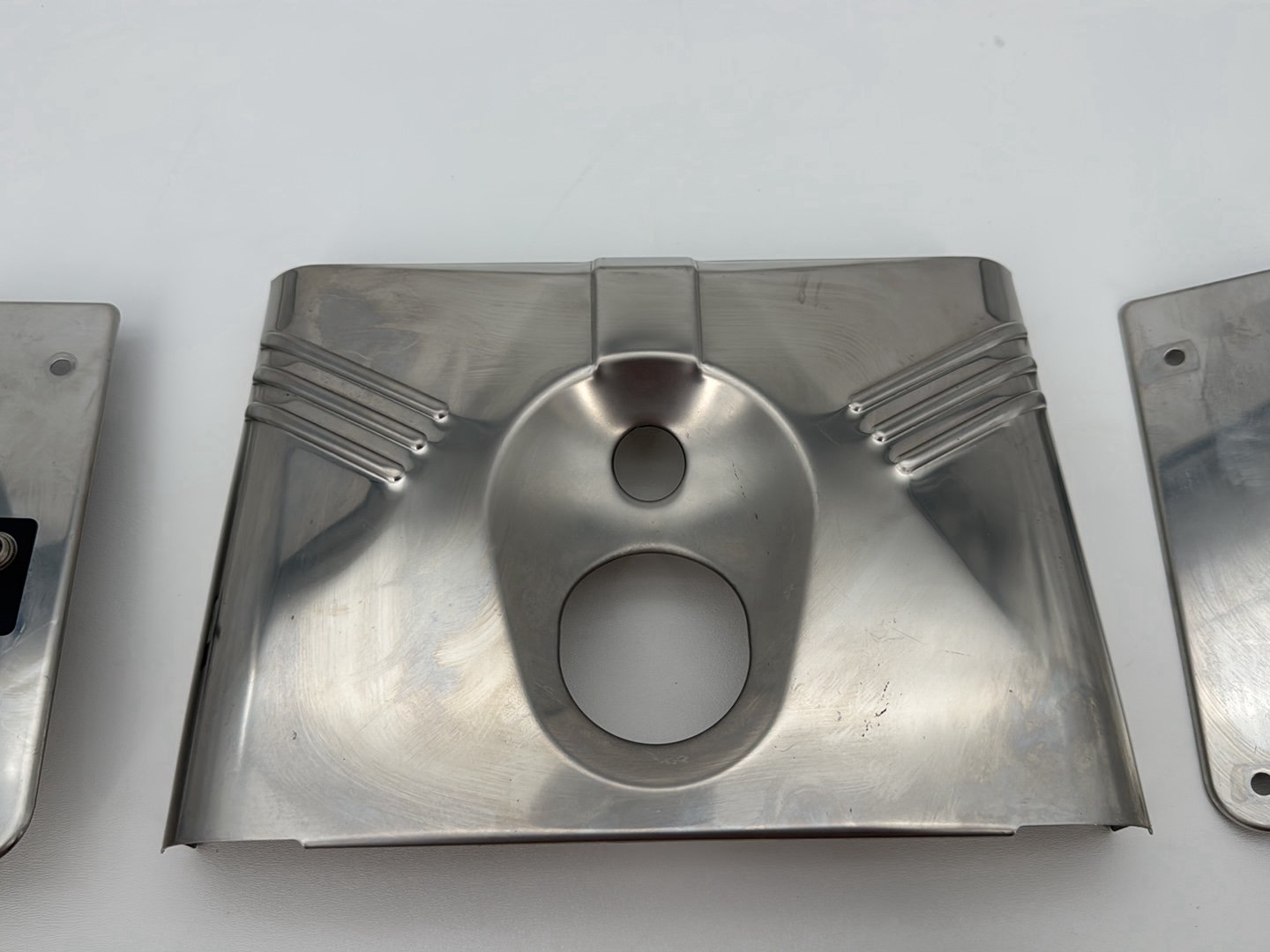 2007 Harley Softail Heritage Classic FLSTC OEM Front Left Right Fork Tube Slider Guard Covers