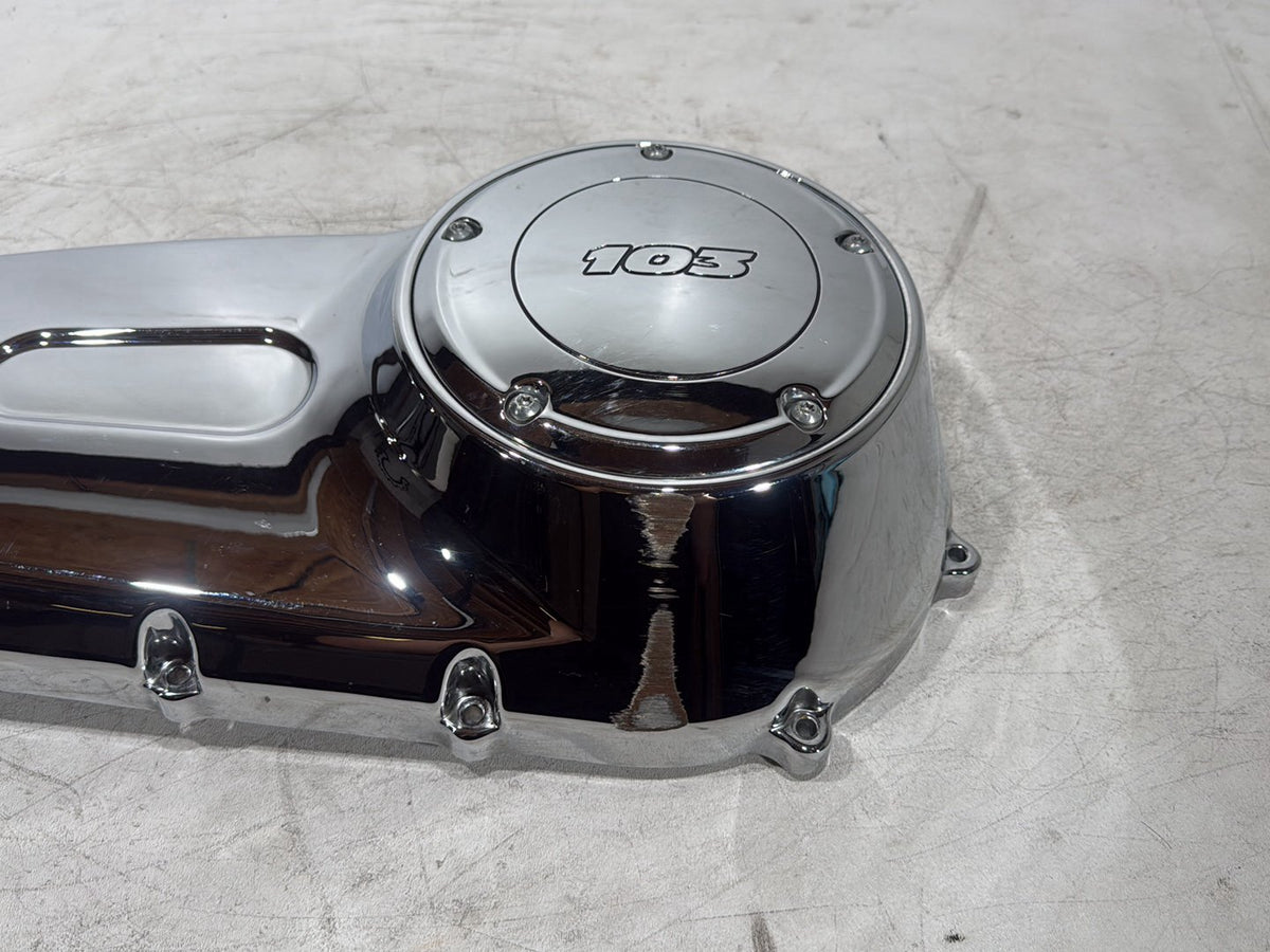 2015 Harley Softail Deluxe FLSTN OEM Outer Primary Clutch Cover