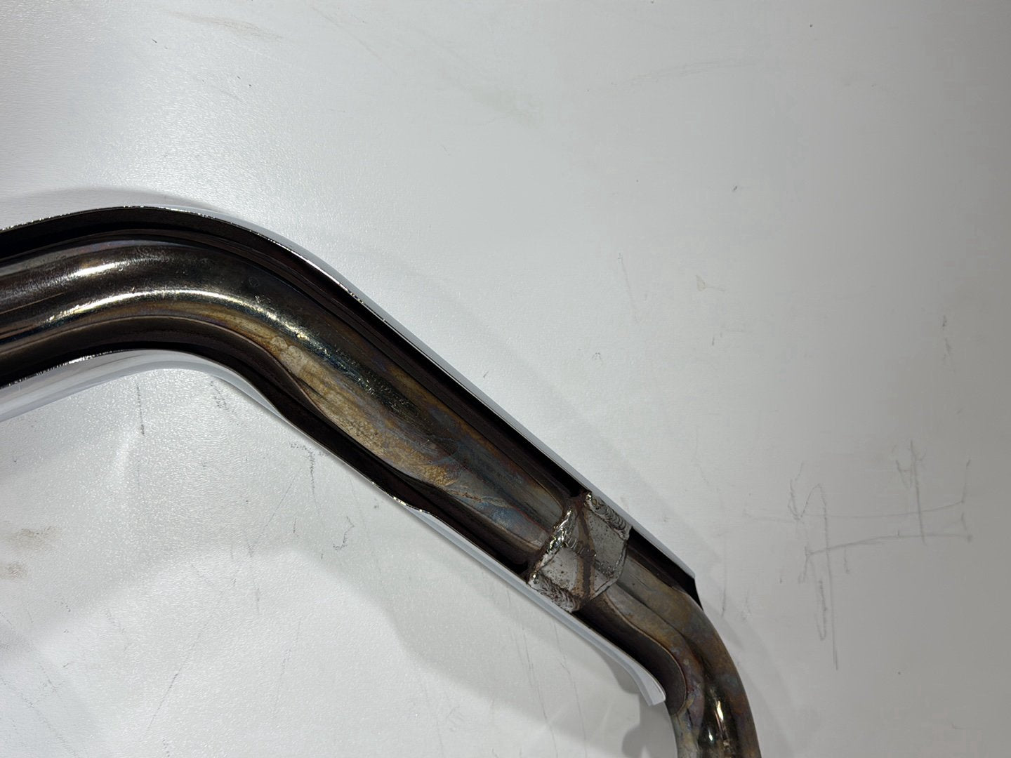 1991 Harley Heritage Softail Exhaust Header Pipe Muffler BENT 2-1