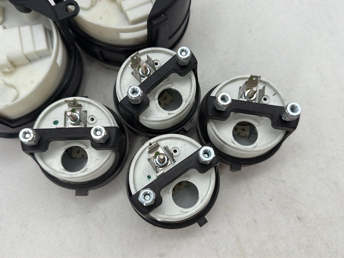 10 Harley Street Glide Touring Air Oil Volt Fuel Tacho Speedo Gauges Silver Face