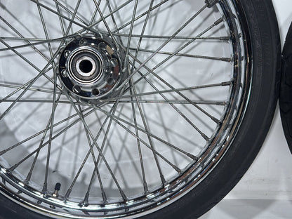 2003 Harley Dyna Wide Glide FXDWG OEM Front Rear Wheel Rim Tire Spoked