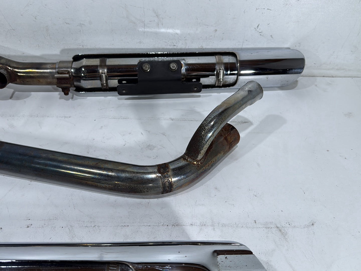 2007 Harley Softail Standard FXST OEM Exhaust Header Pipes Muffler