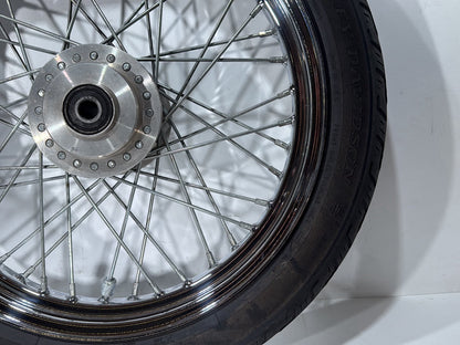 2001 Harley Sportster 883 Hugger XLH883 OEM Front Rear Wheel Rim Tire Spoked