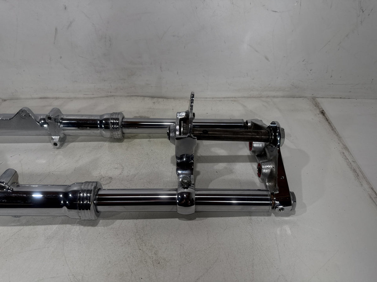 1994 Harley Softail Custom OEM Front Triple Tree Set & LH RH Fork Legs Sliders