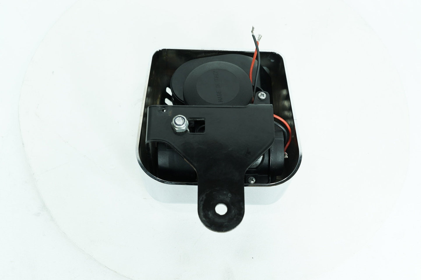 1984 - 1998 Harley-Davidson Touring Electra Glide Classic Horn Signal Klaxon Chrome Cover Ribbed
