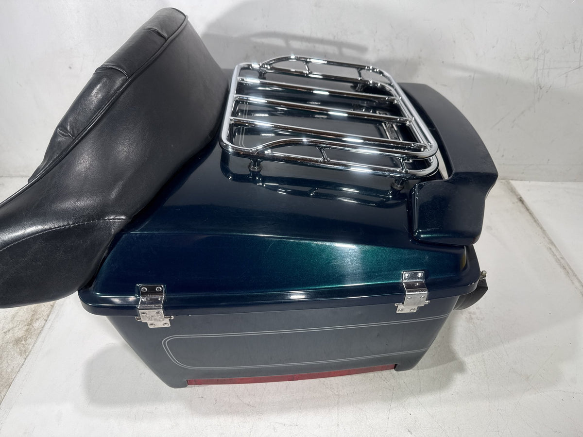 01 Harley Electra Glide Touring Classic OEM Pass Backrest Tour Pak Luggage NOKey