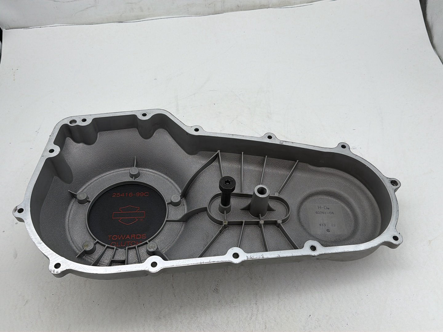 2009 Harley Dyna Street Bob FXDB OEM Outer Primary Clutch Cover Willie G Skull