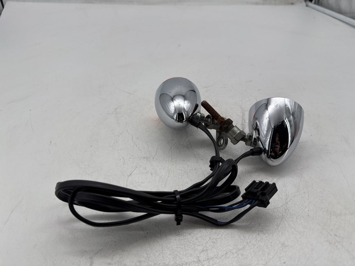 2008 Harley Softail Custom FXSTC OEM Front Left Right Turn Signal Indicators