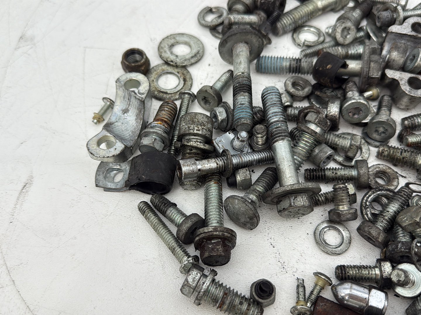 2007 - 2012 Harley-Davidson Touring Electra Glide Ultra Hardware Bolts Nuts & Brackets w/ Left Right Swingarm Fork Brackets