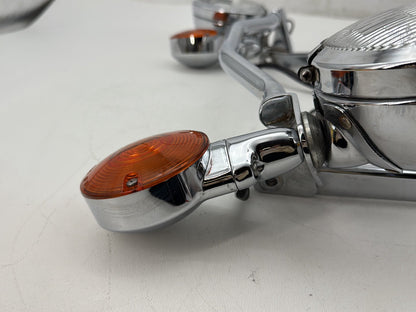 1991 Harley Heritage Softail Classic FLSTC OEM Front Turn Signal Indicators Aux Light Bar