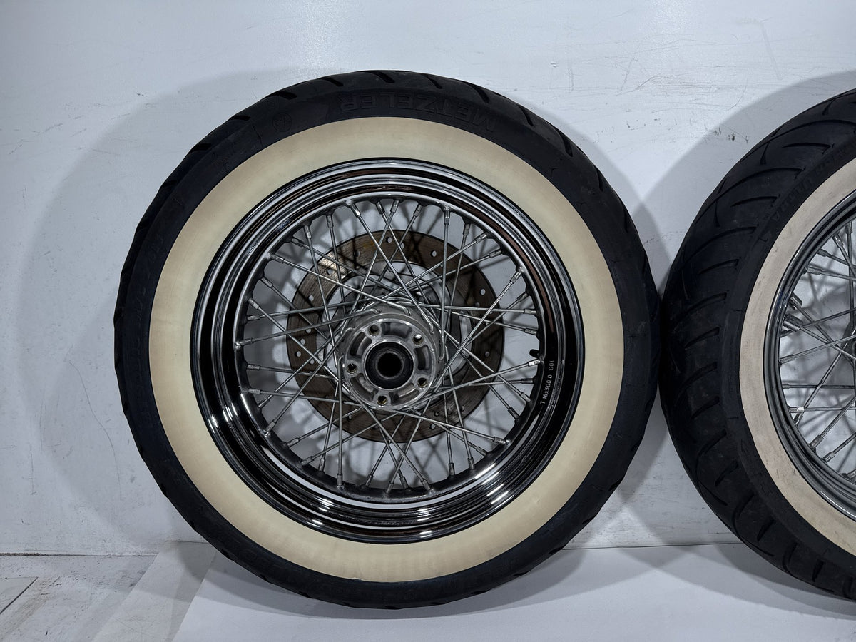 2004 Harley Road King Touring Classic OEM Front Rear Wheel Rim Tire Spoked 16"
