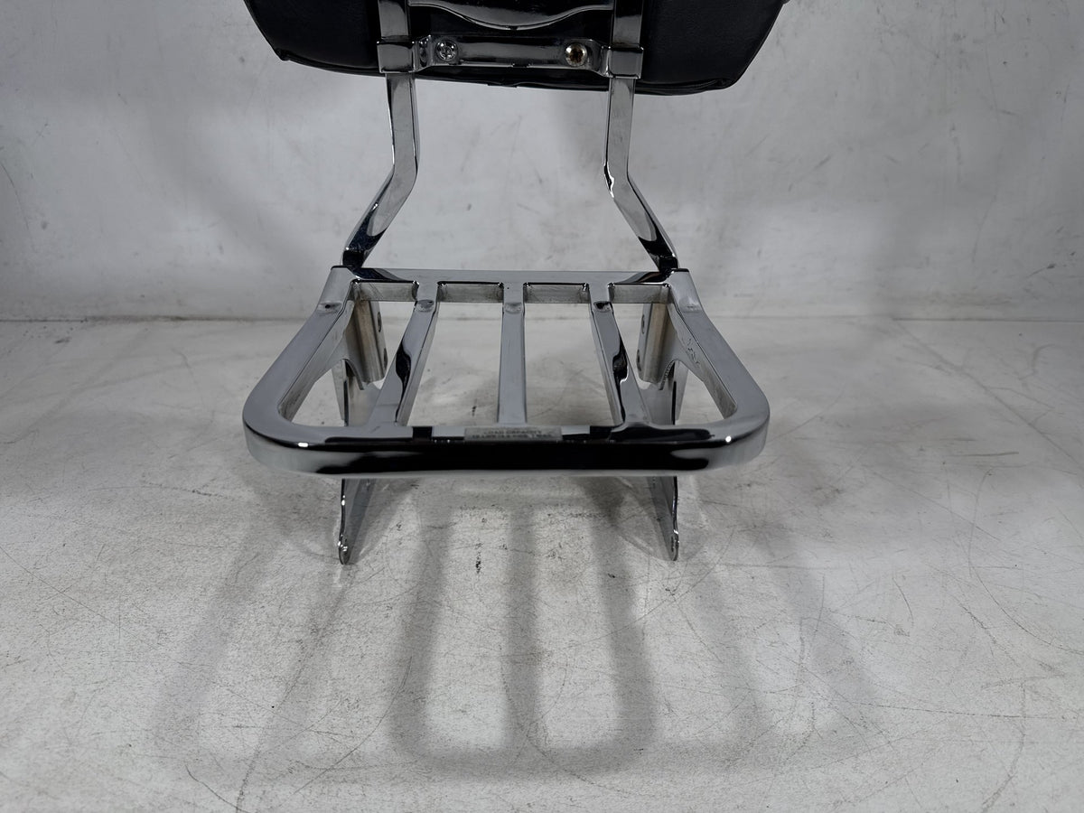 2001 Harley Heritage Softail Classic OEM Rear Sissy Bar w/ Backrest Cushion Pad