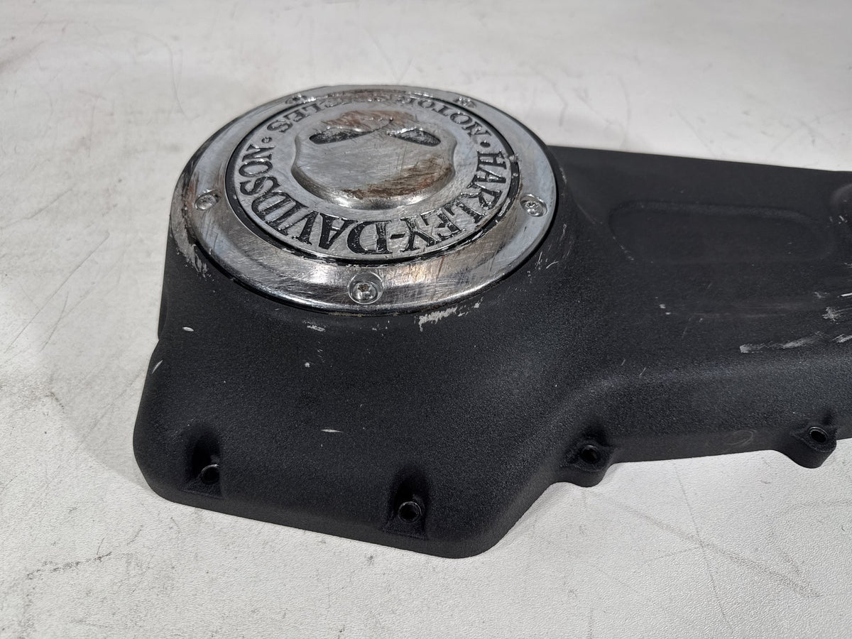 2016 Harley Dyna Fat Bob OEM Outer Primary Clutch Cover Willie G Skull SCRATCHED