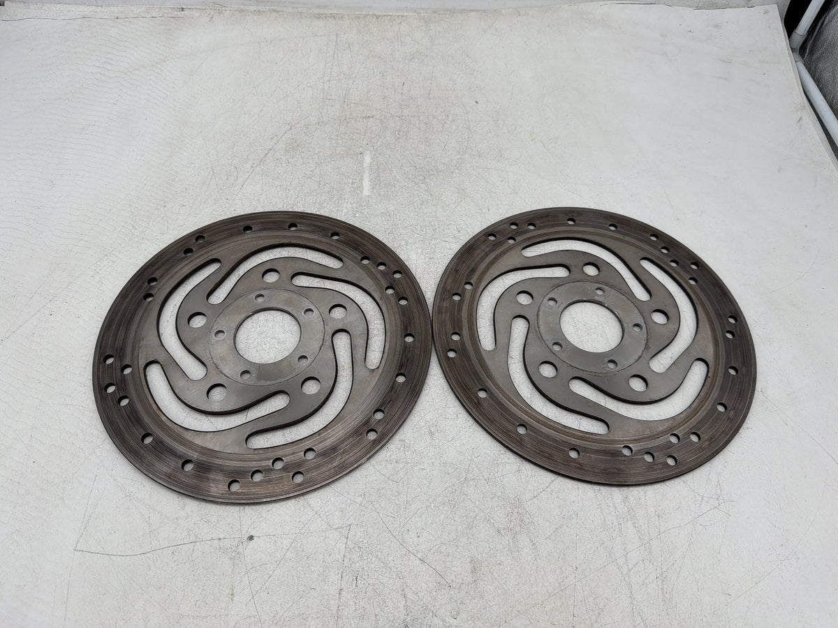 2004 Harley Electra Glide CVO Screamin Eagle OEM Front Brake Rotors Disc Pair
