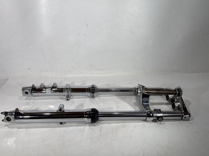 2000 Harley Dyna FXDWG Wide Glide OEM Front Triple Tree Set & LH RH Fork Legs Sliders