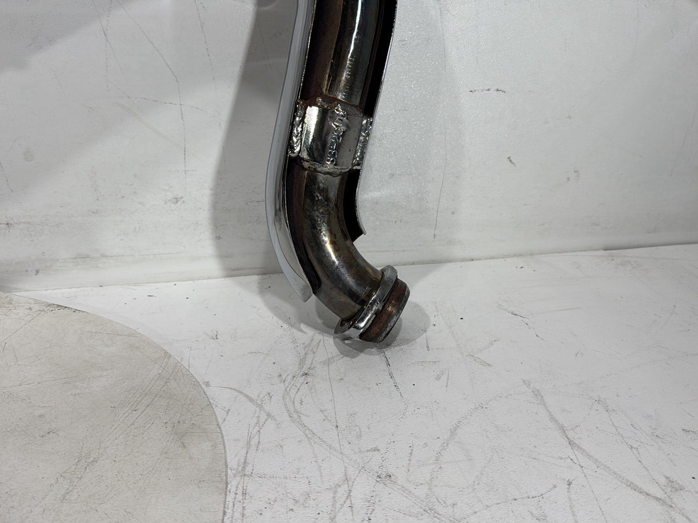1991 Harley Heritage Softail Exhaust Header Pipe Muffler BENT 2-1