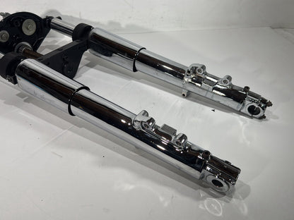 2003 Harley Electra Glide Touring Ultra FLHTCUI OEM Front Triple Tree Set & LH RH Fork Legs Sliders