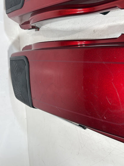 2007 - 2012 Harley-Davidson Touring Electra Glide Ultra Left & Right Saddlebag Lid Cover Caps 90756-93