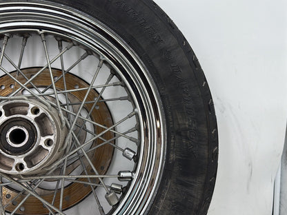 2000 Harley Softail FLSTC Heritage Classic OEM Rear Wheel Rim Tire Spoked