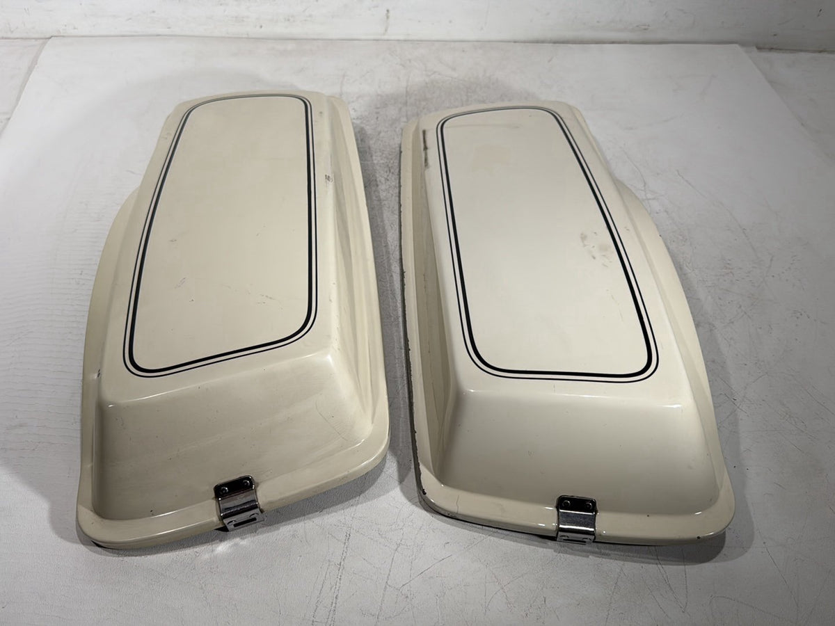1992 Harley Electra Glide Touring Classic Left & Right Saddlebag Lid Cover Caps