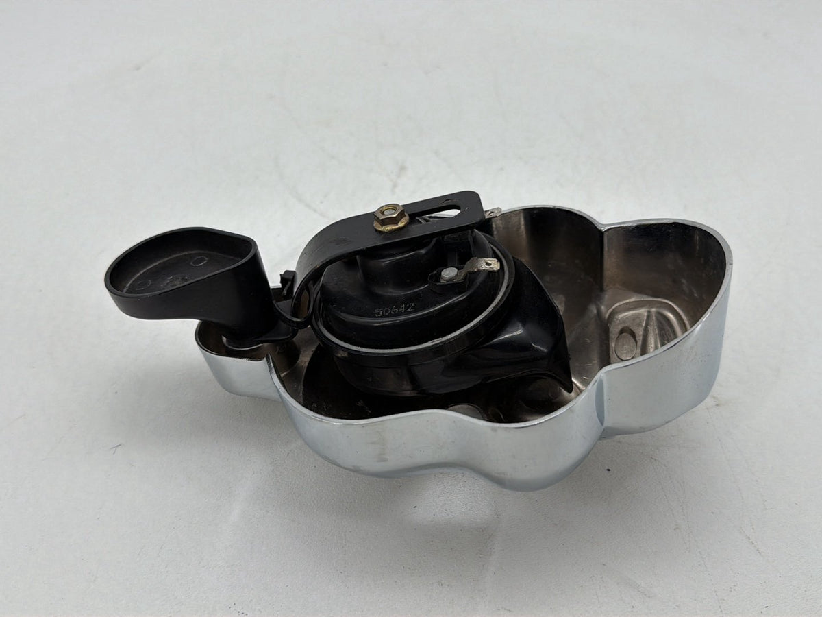 05 Harley Electra Glide Touring Ultra Signal Horn Klaxon Beep SKULL Cowbell HTMT