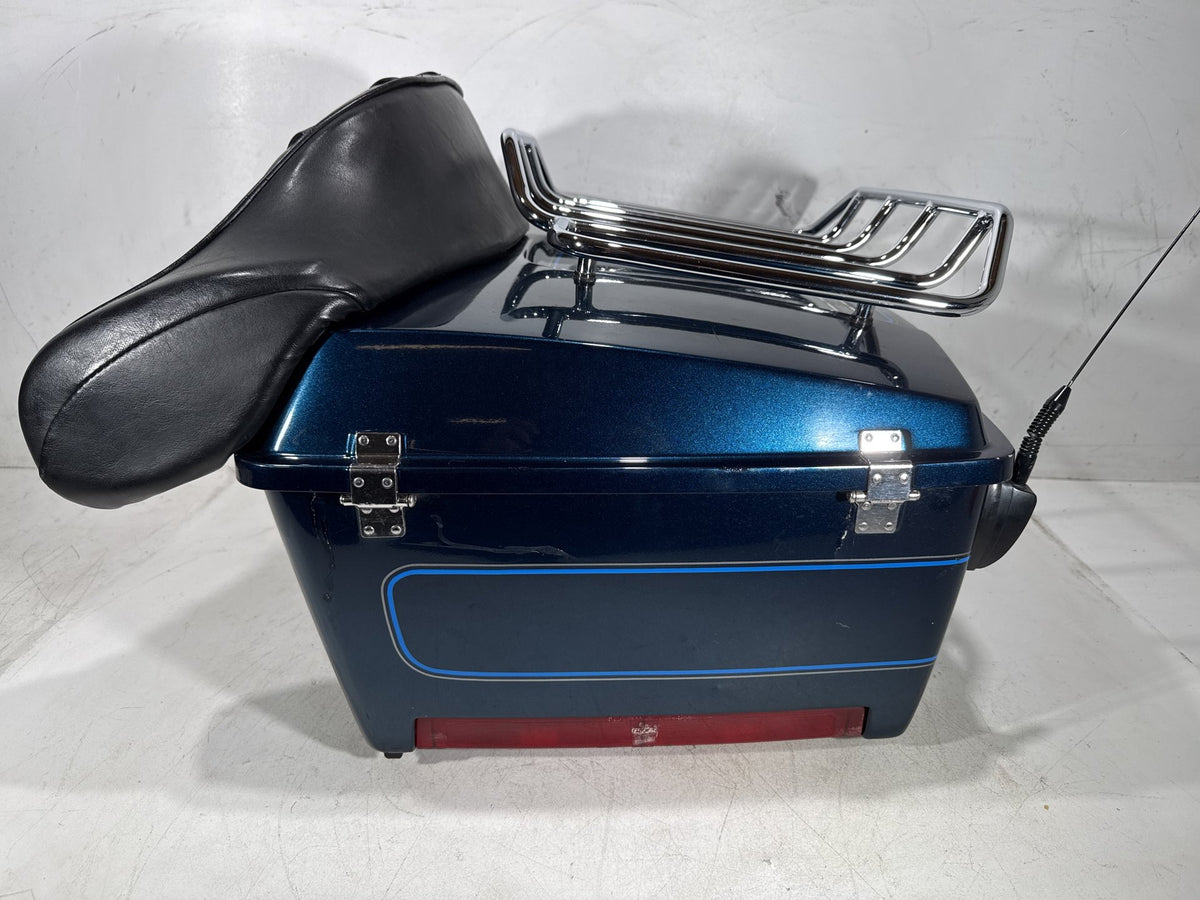 02 Harley Electra Glide Touring Classic OEM Pass Backrest Tour Pak Luggage NOKey