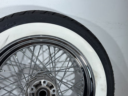 2008 Harley Softail Deluxe FLSTN OEM Front Rear Wheel Rim Tire Spoked