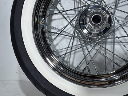 2008 Harley Softail Deluxe FLSTN OEM Front Rear Wheel Rim Tire Spoked