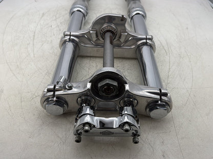 2007 Harley Dyna Street Bob FXDBI OEM Front Triple Tree Set & LH RH Fork Legs Sliders