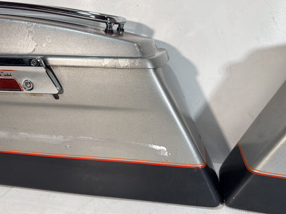 1984 - 1998 Harley-Davidson Touring Electra Glide Classic Left Right Saddlebags Luggage NOKey 90752-93