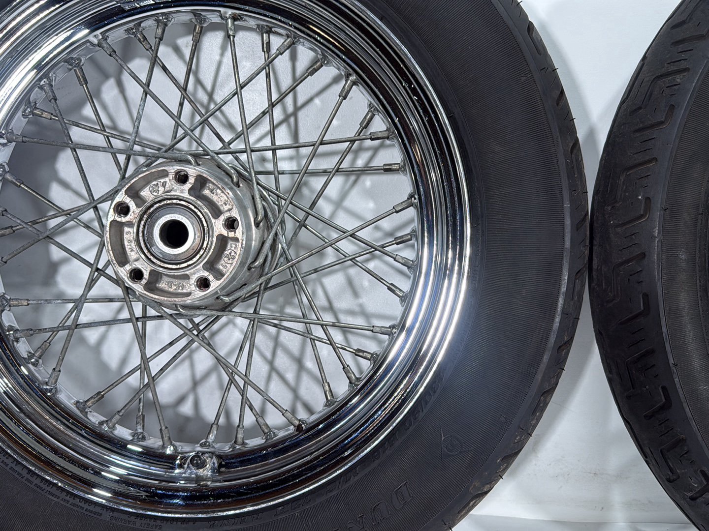 2001 Harley Sportster 883 Hugger XLH883 OEM Front Rear Wheel Rim Tire Spoked