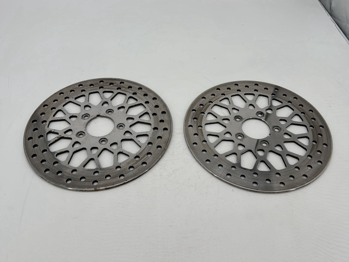 2005 Harley Electra Glide Touring CVO Eagle OEM Front Brake Rotors Disc Pair