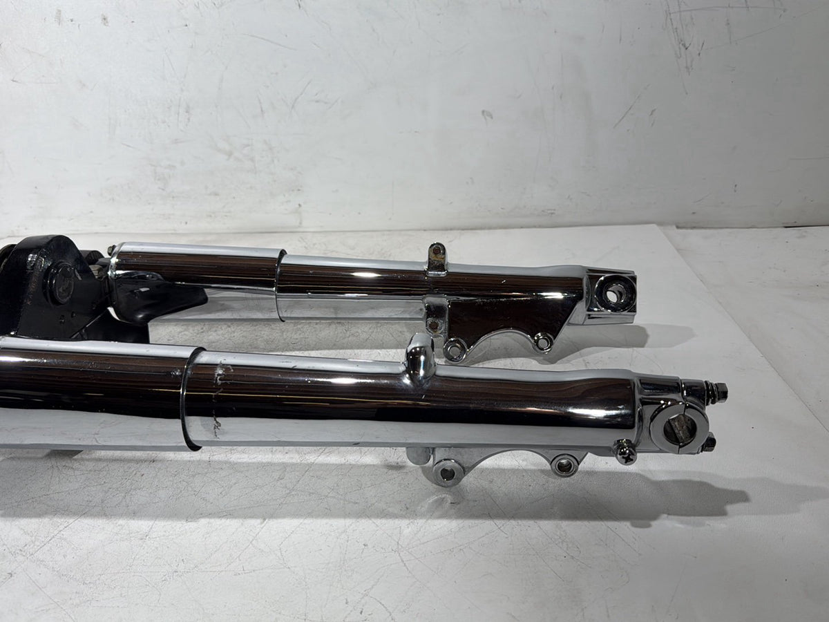 1992 Harley Electra Touring Front Triple Tree Set & LH RH Fork Legs Sliders