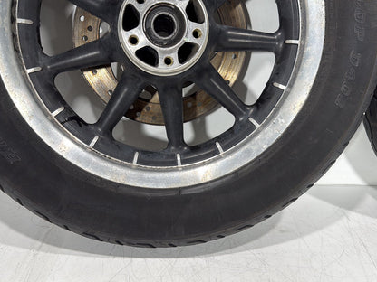 2004 Harley Touring FLHT Electra Glide OEM Front & Rear Wheel Rim Tire